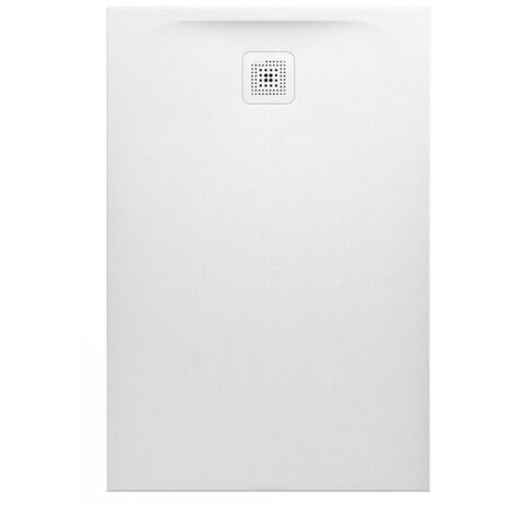 Receveur de douche LAUFEN PRO rectangulaire, écoulement sur le petit côté 1200 x 800 x 33 mm blanc mat LAUFEN