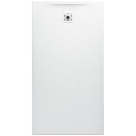 Receveur de douche LAUFEN PRO rectangulaire, écoulement sur le petit côté 1500 x 800 x 42 mm blanc mat LAUFEN