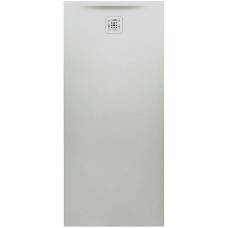 Receveur de douche LAUFEN PRO, rectangulaire, écoulement sur le petit côté 1700 x 750 x 46 mm, gris clair LAUFEN