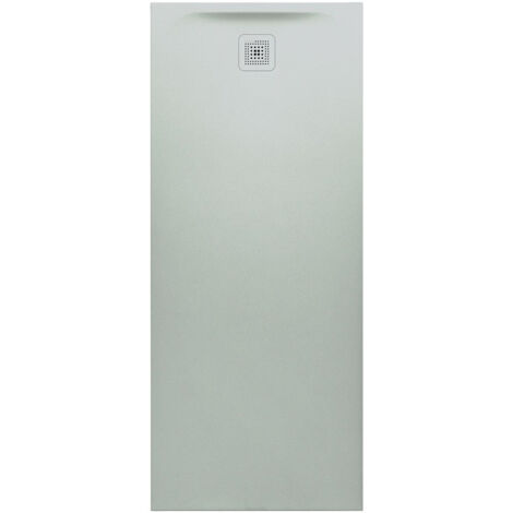 Receveur de douche LAUFEN PRO, rectangulaire, écoulement sur le petit côté 1800 x 750 x 46 mm, gris clair LAUFEN