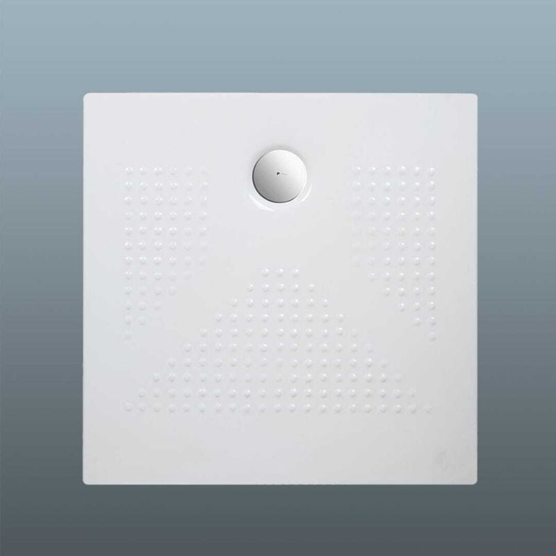 Kiamami Valentina - Receveur De Douche Mince 3Cm 90X90 Céramique Antidérapante Delfino