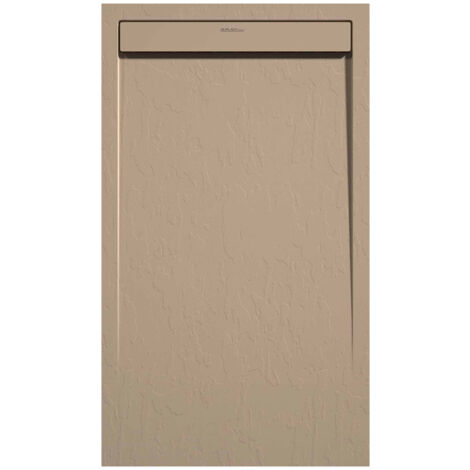 Receveur de douche Moka, finition Ardoise Stone SMART, grille de couleur - 140 x 90 cm