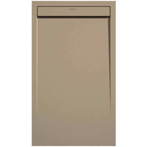 Receveur de douche Moka, finition Lisse Stone SMART, grille de couleur - 90 x 80 cm