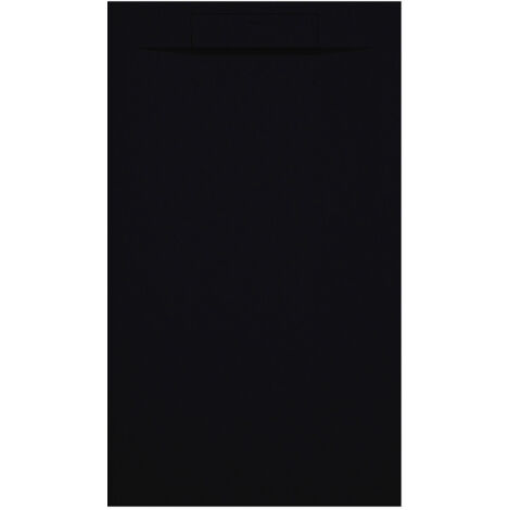 Receveur de douche Noir, texture Pierre Zeus, grille de couleur - 140 x 90 cm