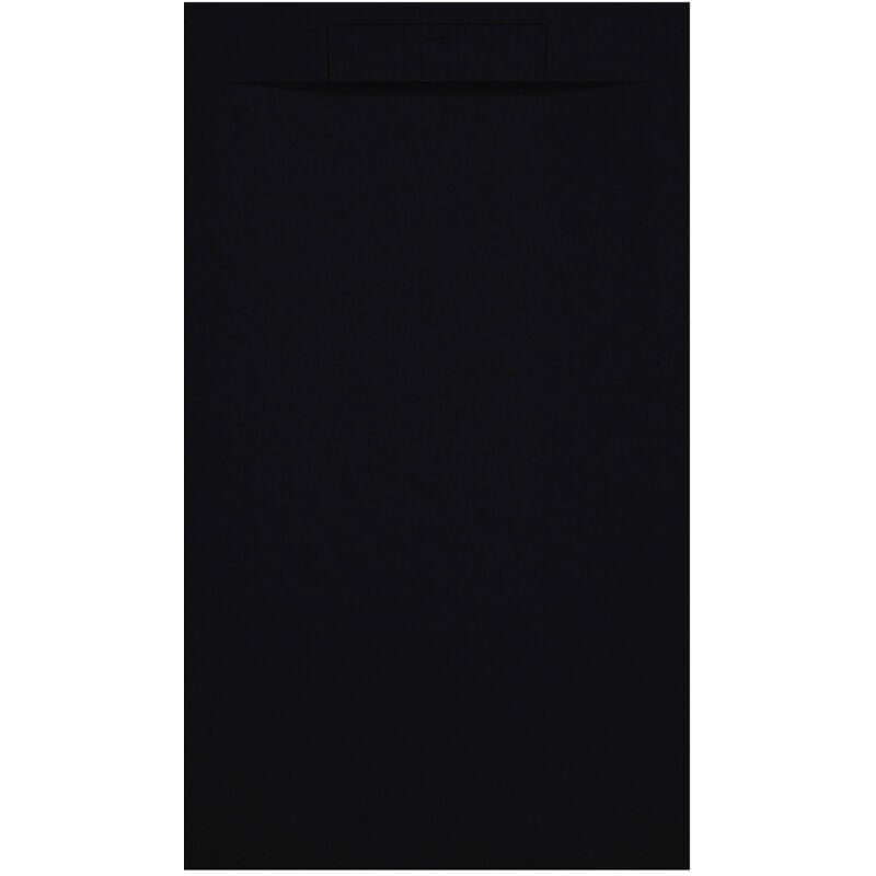 Receveur de douche Noir, texture Pierre Zeus, grille de couleur - 110 x 70 cm