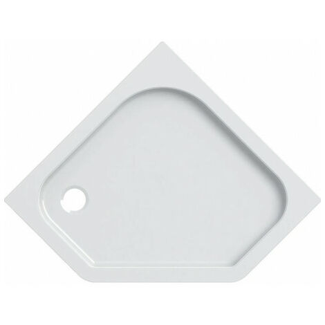 Receveur de douche pentagonal Geberit RENOVA 900x900mm blanc