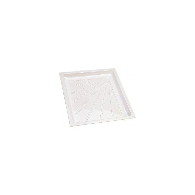 Imline - Receveur de douche blanc avec perçage en angle (725 x 685 mm)