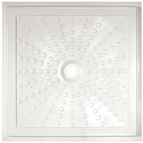 Receveur de douche pour handicapés 90 x 90 cm au ras du sol IDRAL 15201 blanc