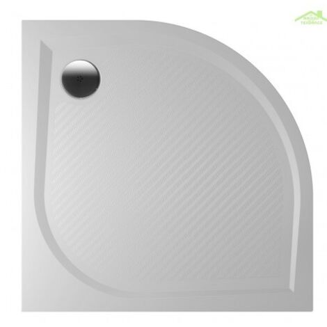 Receveur de douche quadrant en marbre RIHO KOLPING DB18 100x100x3 cm-Blanc-Blanc-100 --