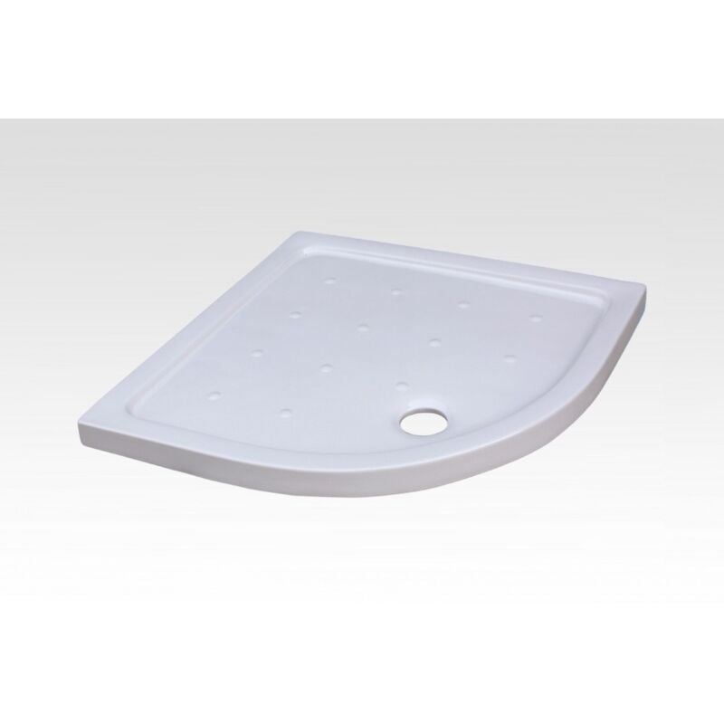 Rue Du Bain - Receveur de Douche Quart de Rond 90x90 cm - Céramique Blanc - Ankara