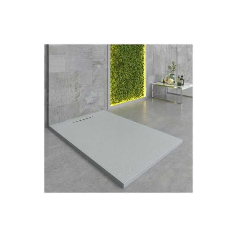 Receveur de douche Quartz 80x120cm gris ciment