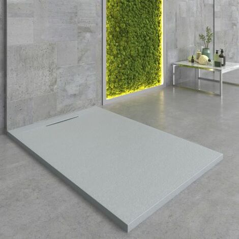 Receveur de douche Quartz 80x140cm gris ciment