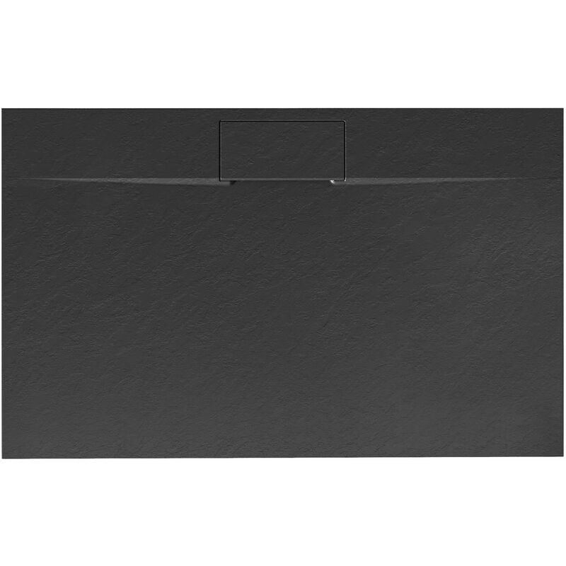 REA - receveur de douche bazalt long black 80x100