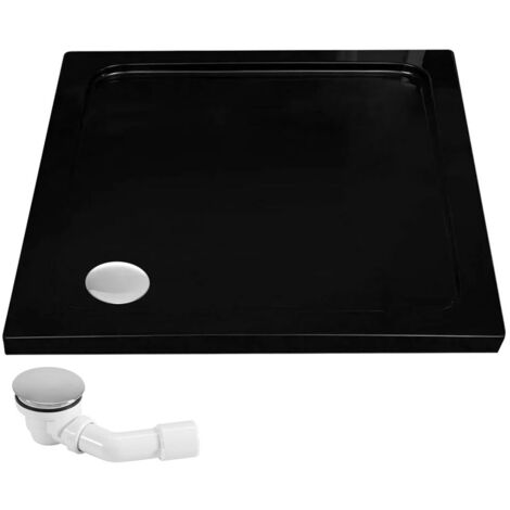 RECEVEUR DE DOUCHE REA SAVOY BLACK 80x80