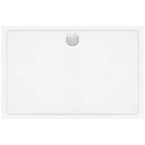 Receveur De Douche Rea Savoy White 80X100 Cache cuivre brossé