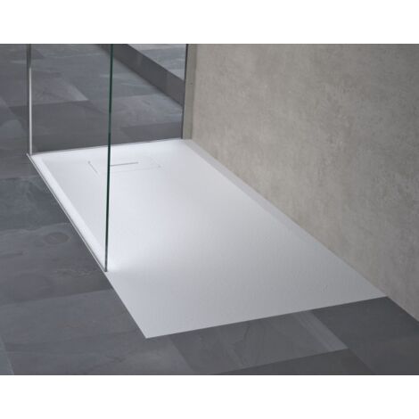 Receveur de douche recoupable NOVELLINI NOVOSOLID blanc 100x80 cm