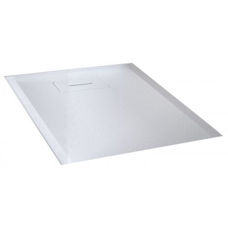 Receveur de douche recoupable NOVELLINI NOVOSOLID blanc 80x80 cm