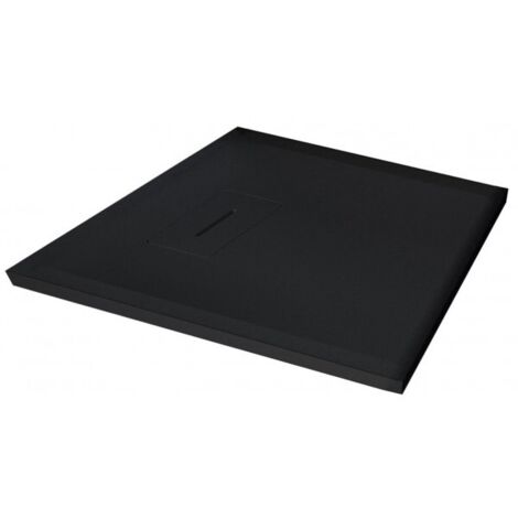 Receveur de douche recoupable NOVELLINI NOVOSOLID noir 90x90 cm