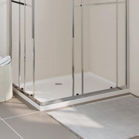 Receveur de douche Rectangulaire à poser - Style Contemporain - ABS Blanc 80x110 cm Chic-360817