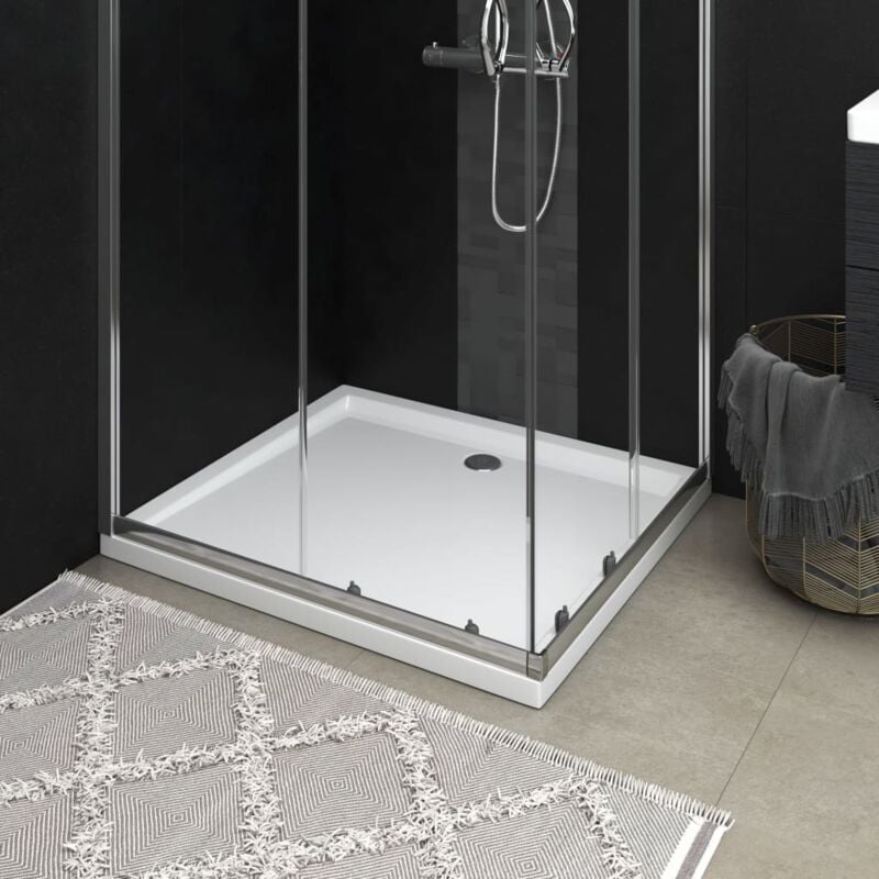 Design In - Receveur de douche rectangulaire abs Blanc 80x90 cm CFW51820