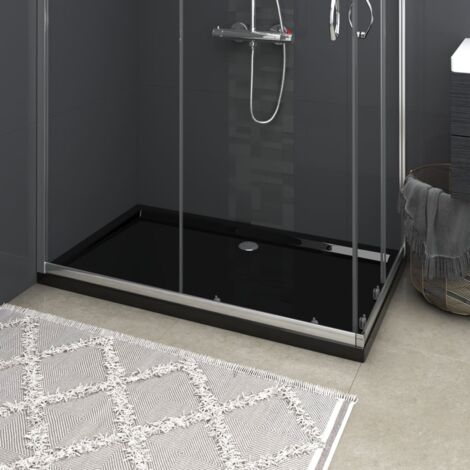 Receveur de douche Rectangulaire  Bac de douche ABS Noir 70x120 cm 93508