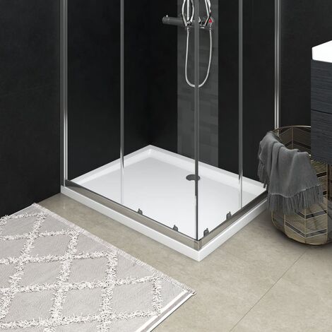 Receveur de douche Rectangulaire Bac de douche salle de bain - ABS 80x100 cm BV107663 - BonneVie