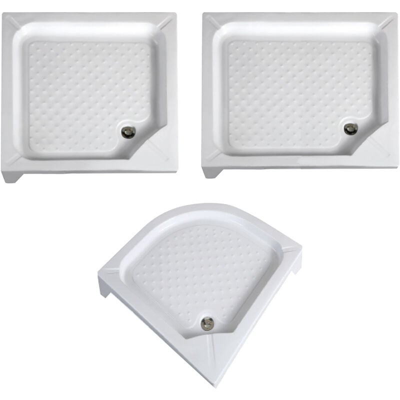 Fluxy - Receveur de douche rectangulaire Cm 80 x 100 - h 12,5