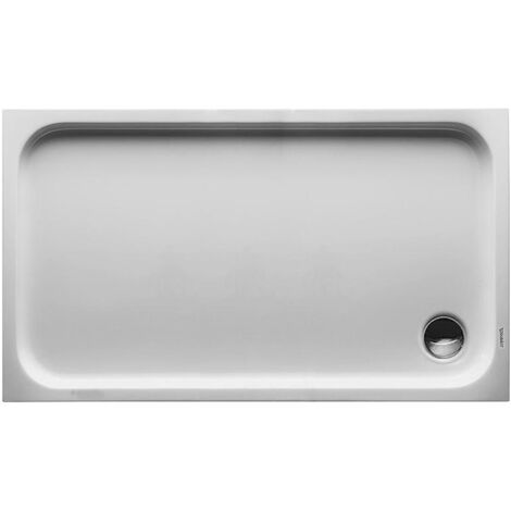 Receveur de douche rectangulaire D-CODEavec antidérapant blanc 1300x750x85mm