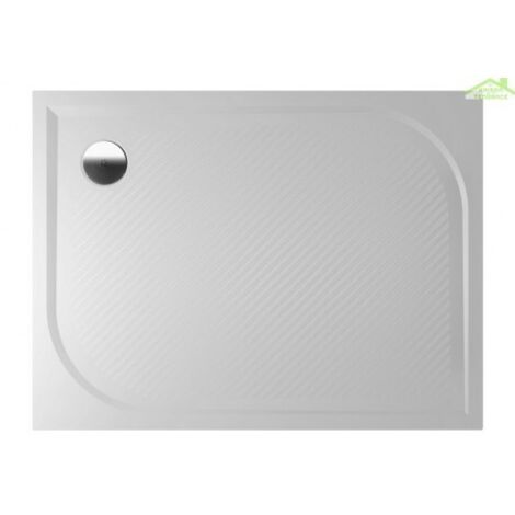 Receveur de douche rectangulaire en marbre RIHO KOLPING DB31 80x100x3cm-Blanc-Blanc-80 --