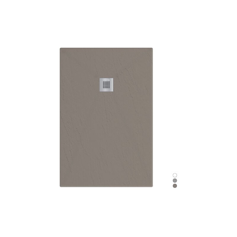 Iperbriko - Receveur de douche rectangulaire Estasi - Sable 70x100 cm