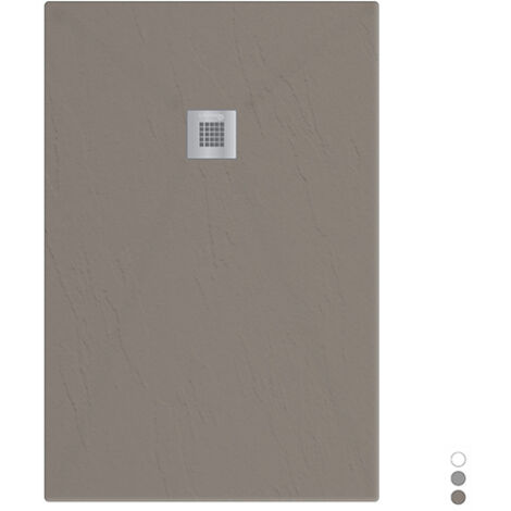 Receveur de douche rectangulaire Estasi - Sable 80x90 cm