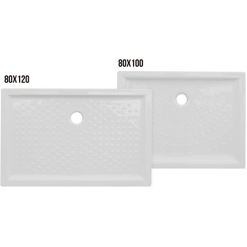 Iperbriko - Receveur De Douche Rectangulaire H6 En Céramique Dianhydro