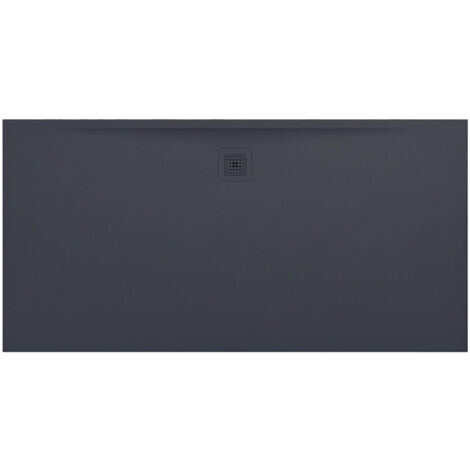 Receveur de douche rectangulaire LAUFEN PRO, bonde côté long 1800 x 900 x 34 mm anthracite LAUFEN
