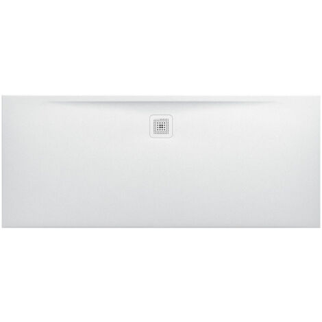 Receveur de douche rectangulaire LAUFEN PRO, écoulement latéral long 1800 x 75 x 33 mm LAUFEN blanc mat