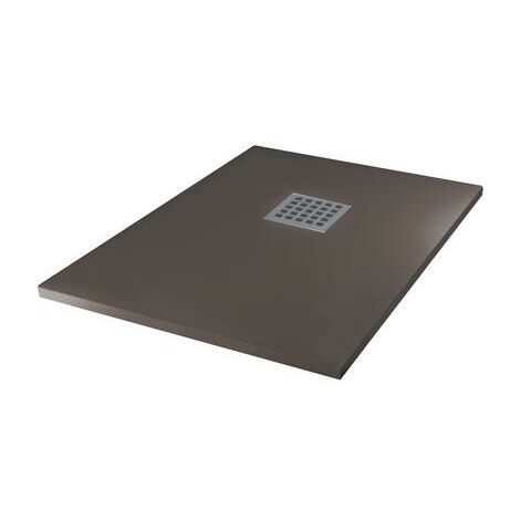 Receveur de douche résine de synthèse Mina gris anthracite 70x90