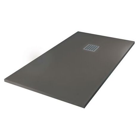 Receveur de douche résine de synthèse Mina gris anthracite 80x160