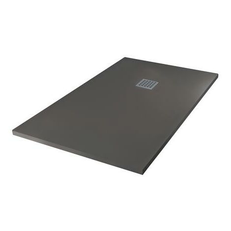 Receveur de douche résine de synthèse Mina gris anthracite 90x140