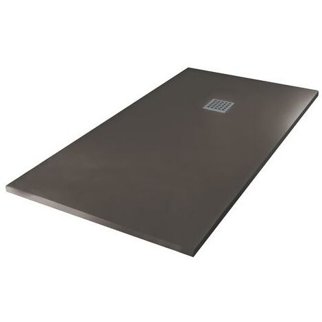 Receveur de douche résine de synthèse Mina gris anthracite 90x180