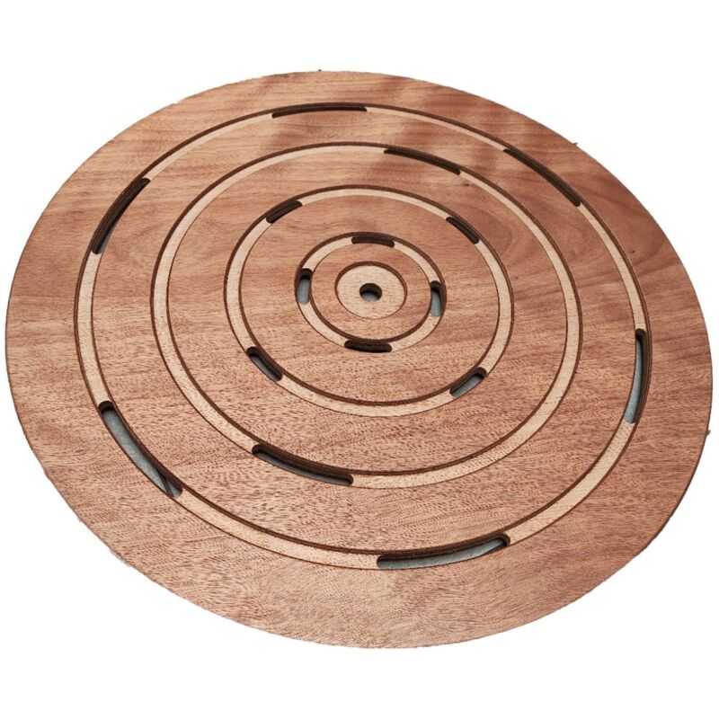 Receveur De Douche Rond Bois Okume Cm 60x60x5 Sined Piatto Doccia Okume Tondo
