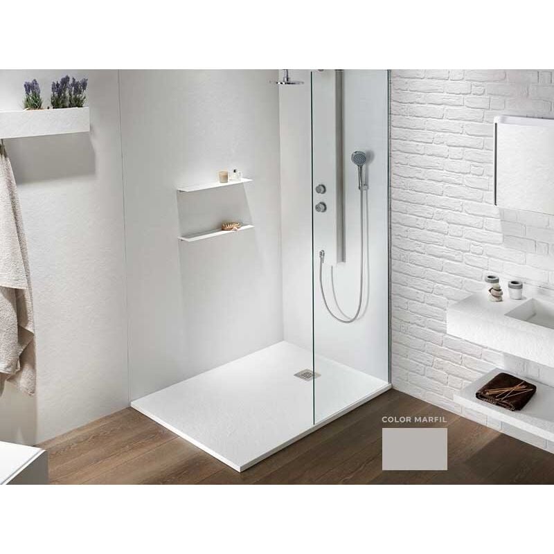 Receveur de douche slate 90x100 (couleur ivoire)