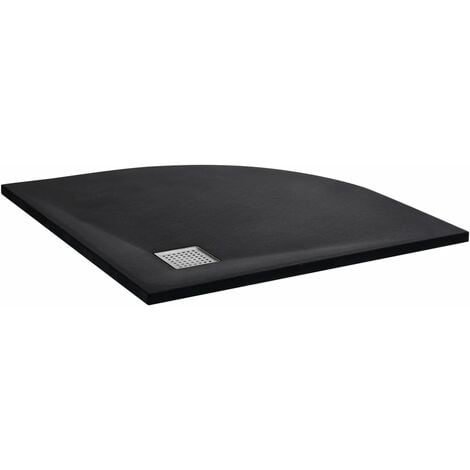 vidaXL Receveur de douche SMC Noir 90x90 cm