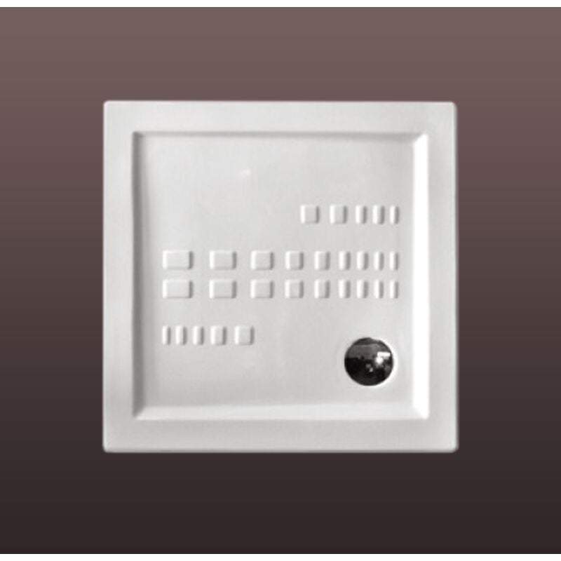 Kiamami Valentina - Receveur De Douche Traditionnel 90X90 Extra Plat En Céramique