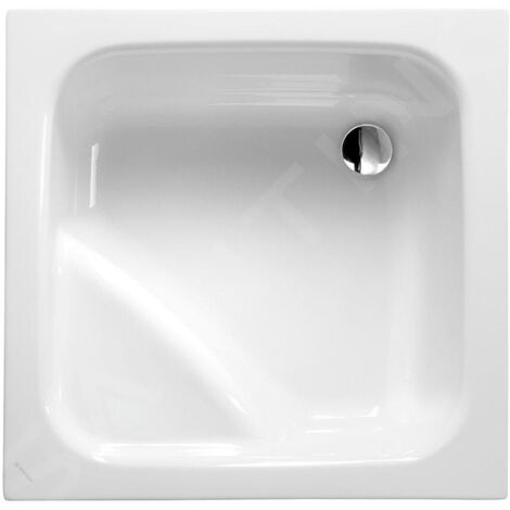 Receveur de douche Visla 800x800 mm – Acrylique blanc – Installation encastrée ou surélevée – Siphon non inclus – 50111 – Polysan