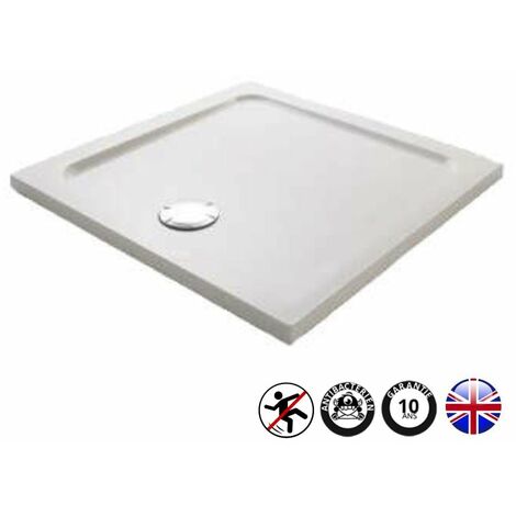 Receveur douche antidérapant JACOB DELAFON Flight carré extra-plat 90 x 90