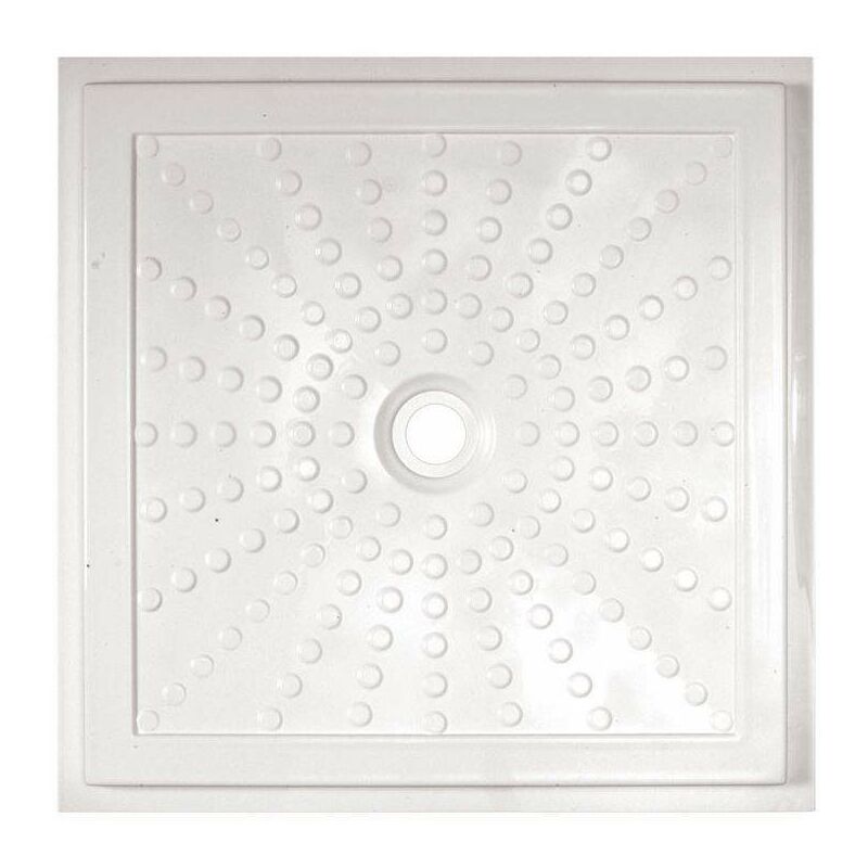 Receveur de douche pour handicapés 80 x 80 cm au ras du sol Idral 15200 blanc