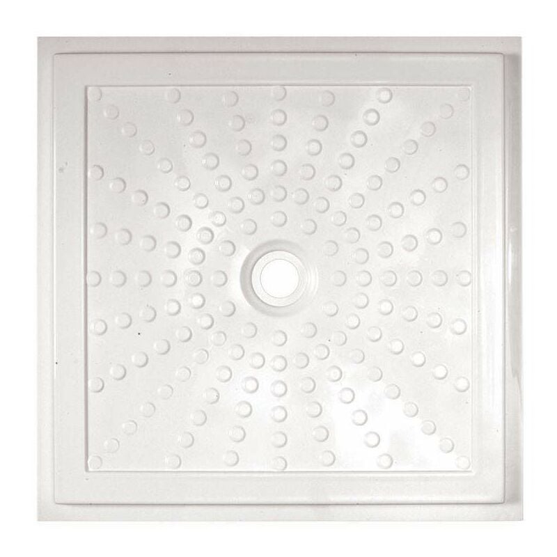 Receveur de douche pour handicapés 90 x 90 cm au ras du sol IDRAL 15201 blanc