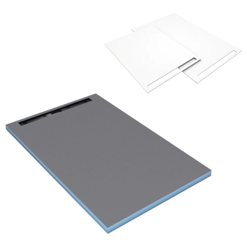 Receveur douche italienne 120 x 90 cm Wedi Fundo Top Riolito Neo - Blanc