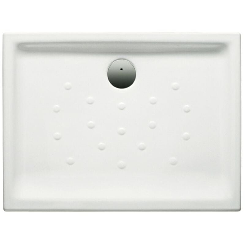 Receveur de douche en porcelaine blanche avec fond antidérapant malta Roca Dimensions : 1200x750 mm