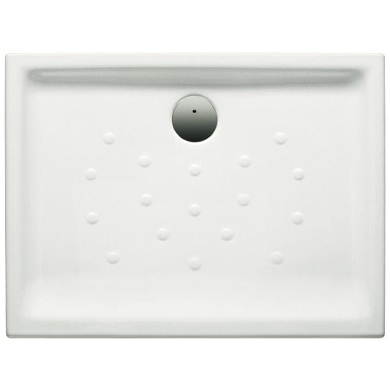 Receveur de douche en porcelaine blanche avec fond antidérapant malta Roca Dimensions : 1200x700 mm