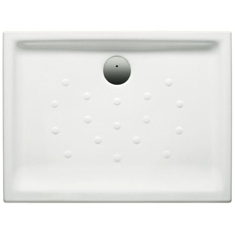Receveur de douche en porcelaine blanche avec fond antidérapant malta Roca Dimensions : 1000x700 mm